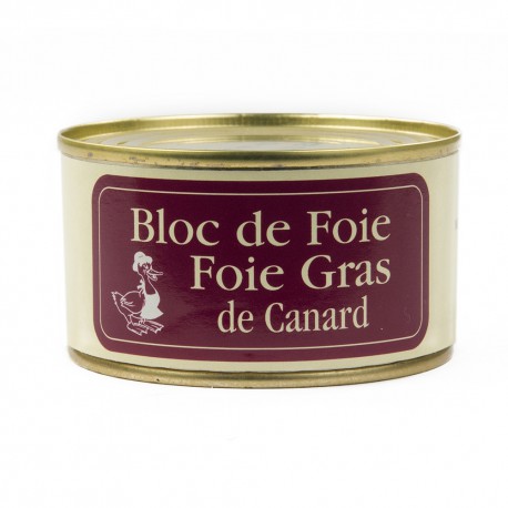 Bloc de foie gras en boîte